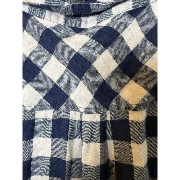 Le Tigre Blue & Pink Buffalo Plaid Cotton Women’s Flannel Size XL - Picture 6 of 10